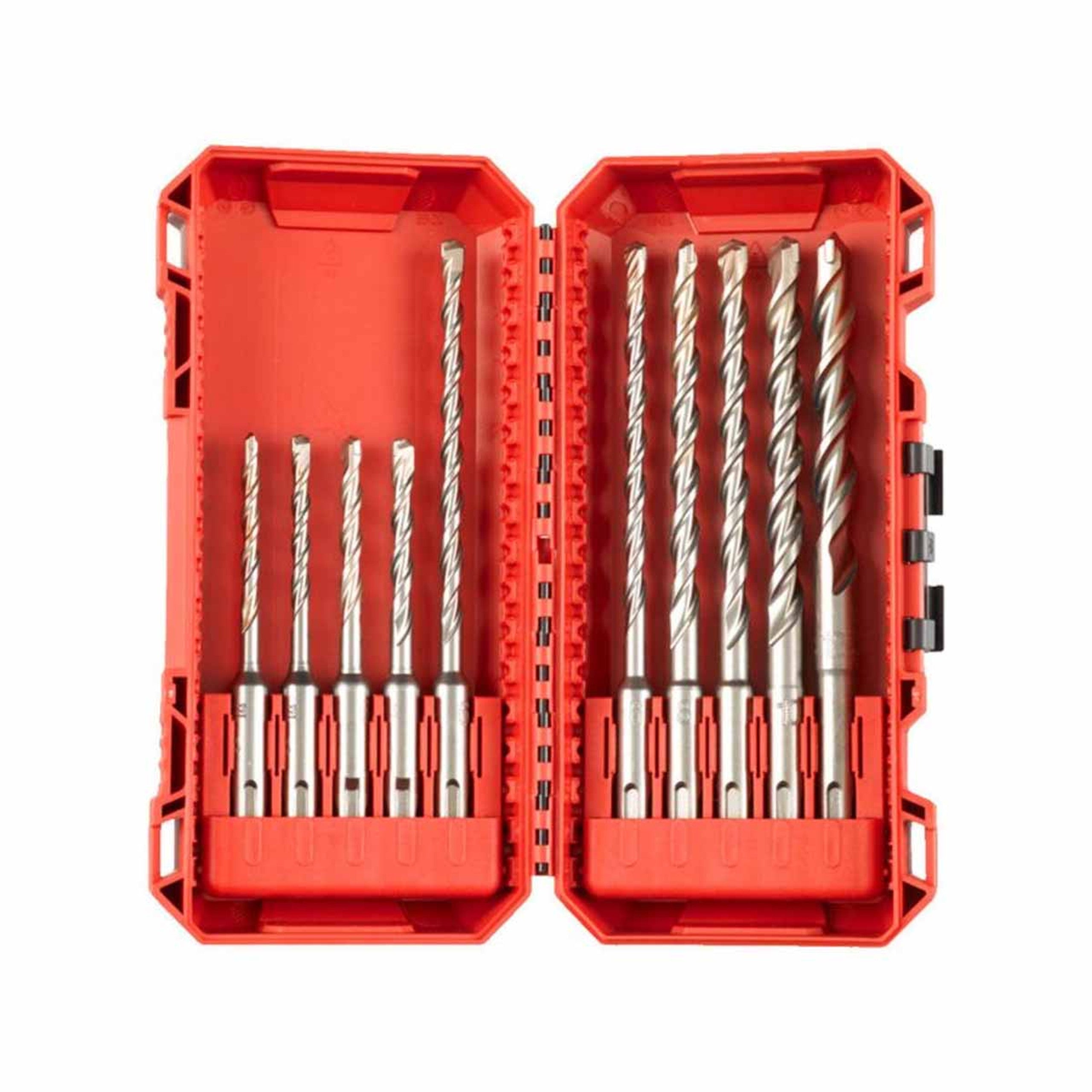 Milwaukee 10 Piece M2 2 Cut SDS+ Drill Bit Set 4932492117