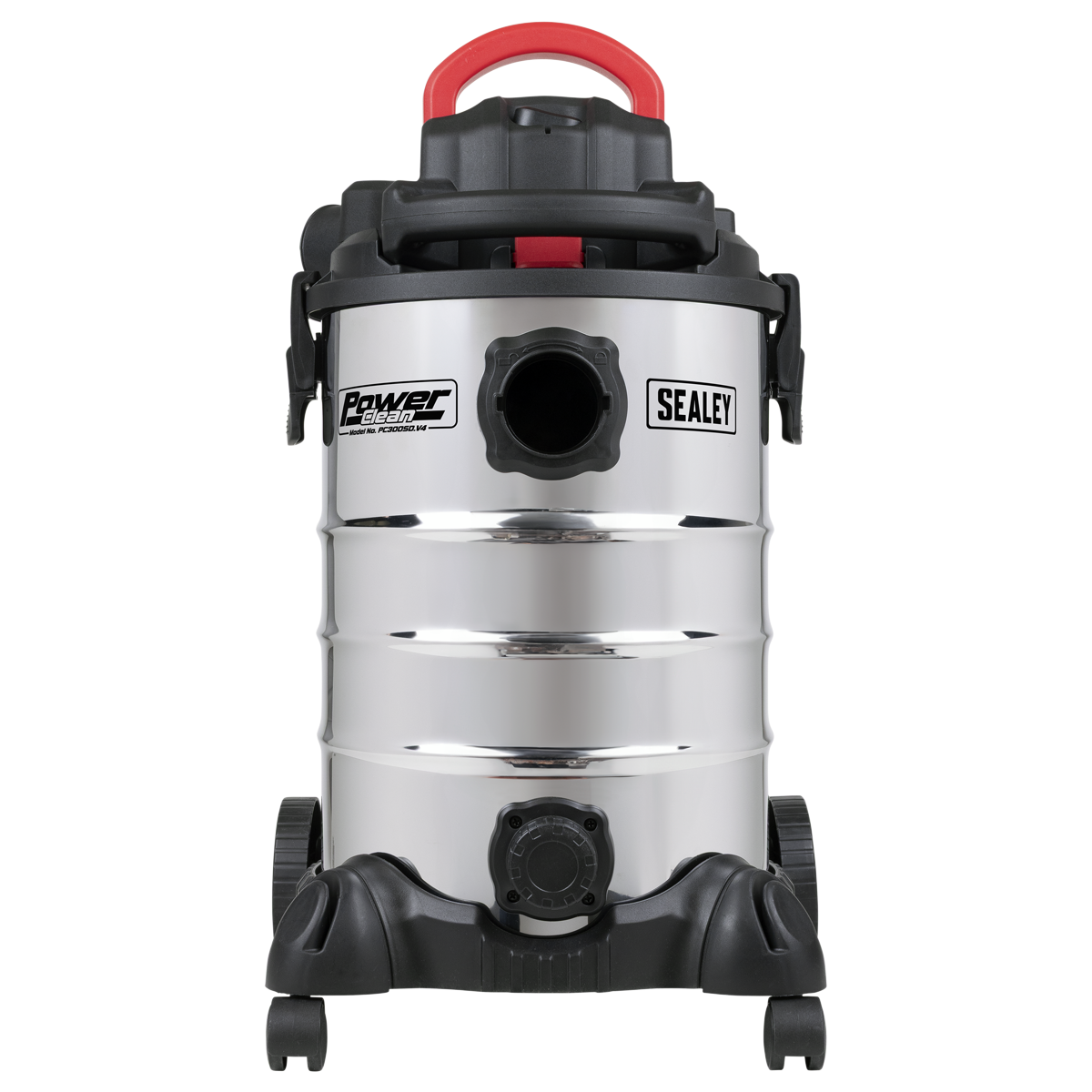Sealey 30L Vacuum Cleaner Wet & Dry with Stainless Steel Drum & Detachable Leaf Blower 1200W/230V PC300SD