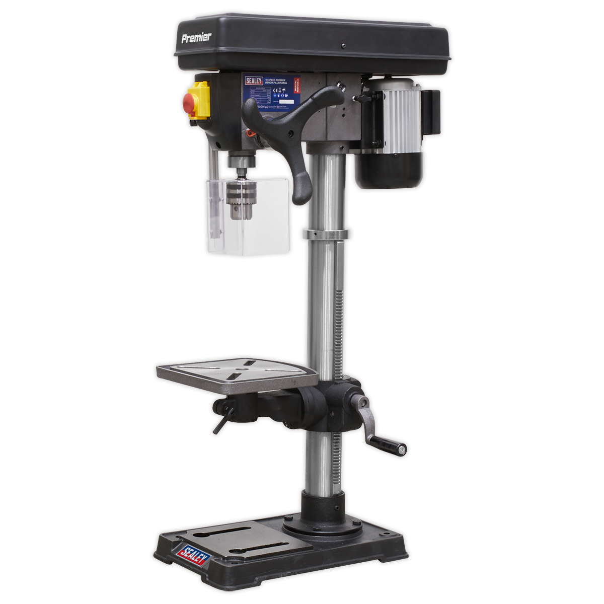 Sealey Premier Bench Mounting Pillar Drill 16-Speed 370W/230V PDM125B