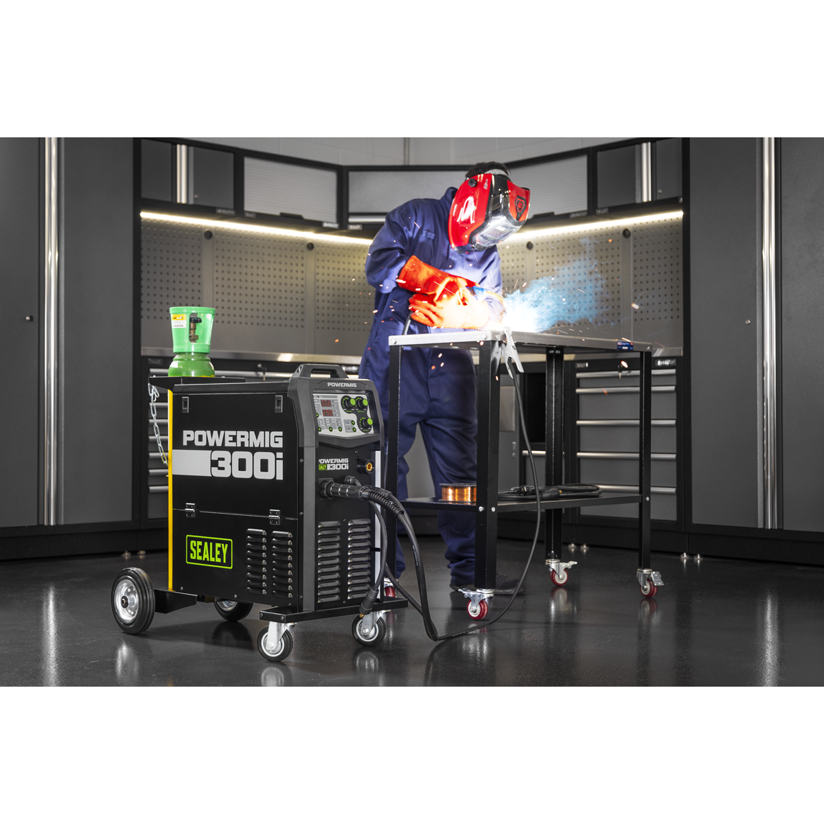Sealey 300A Professional Gas/Gasless MIG/TIG/MMA Inverter Welder 400V 3ph POWERMIG300i