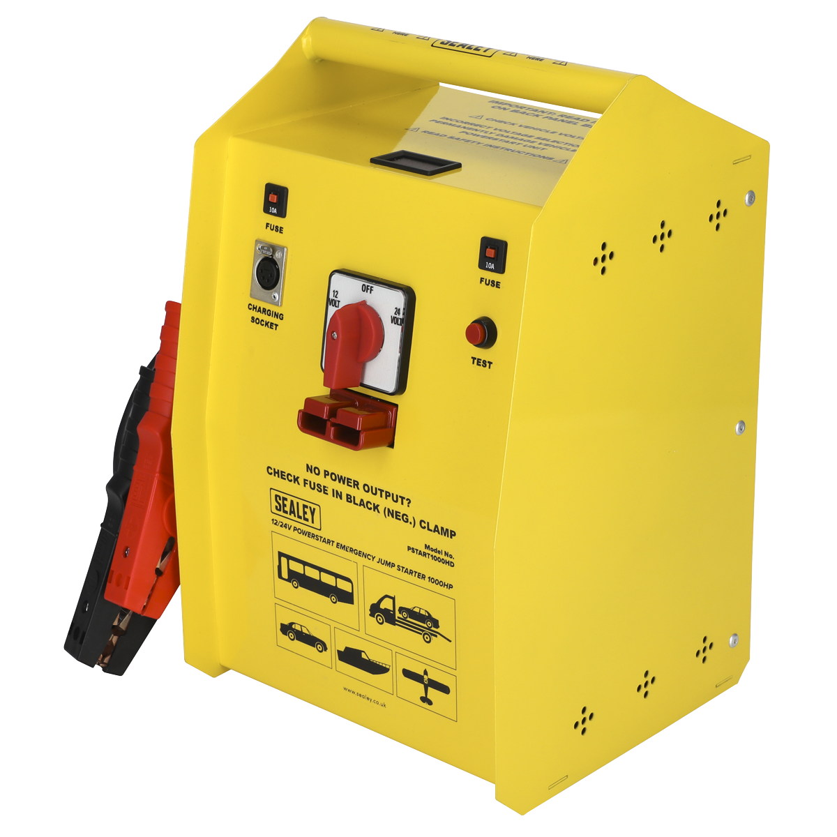 Sealey 12/24V Emergency Heavy-Duty Jump Starter 1000hp Start PSTART1000HD