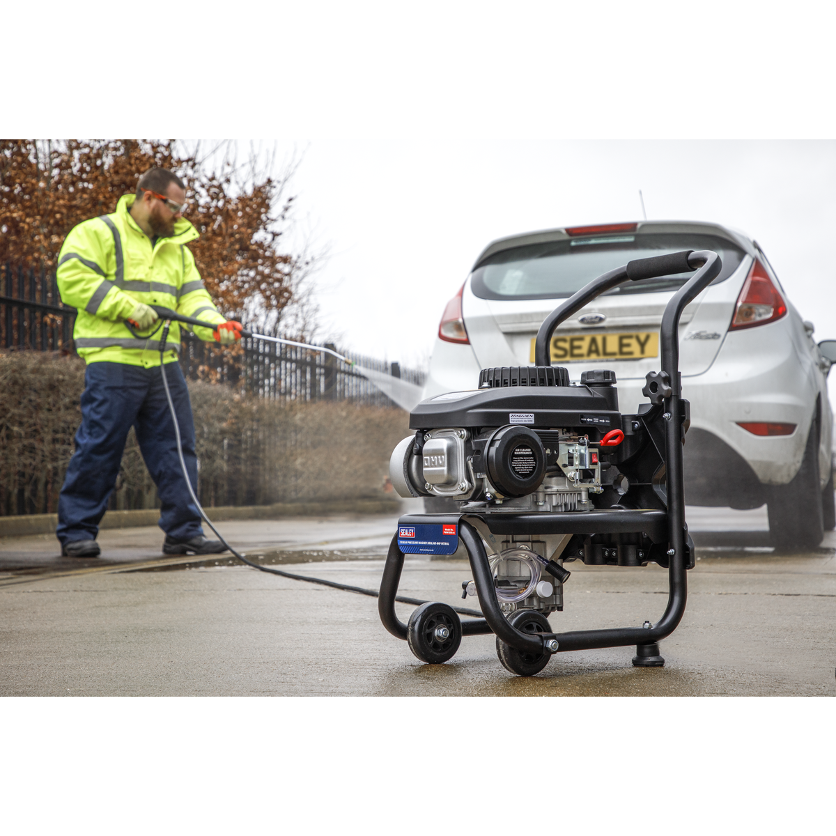 Sealey Pressure Washer 150bar 576L/hr 4hp - Petrol PWM1300