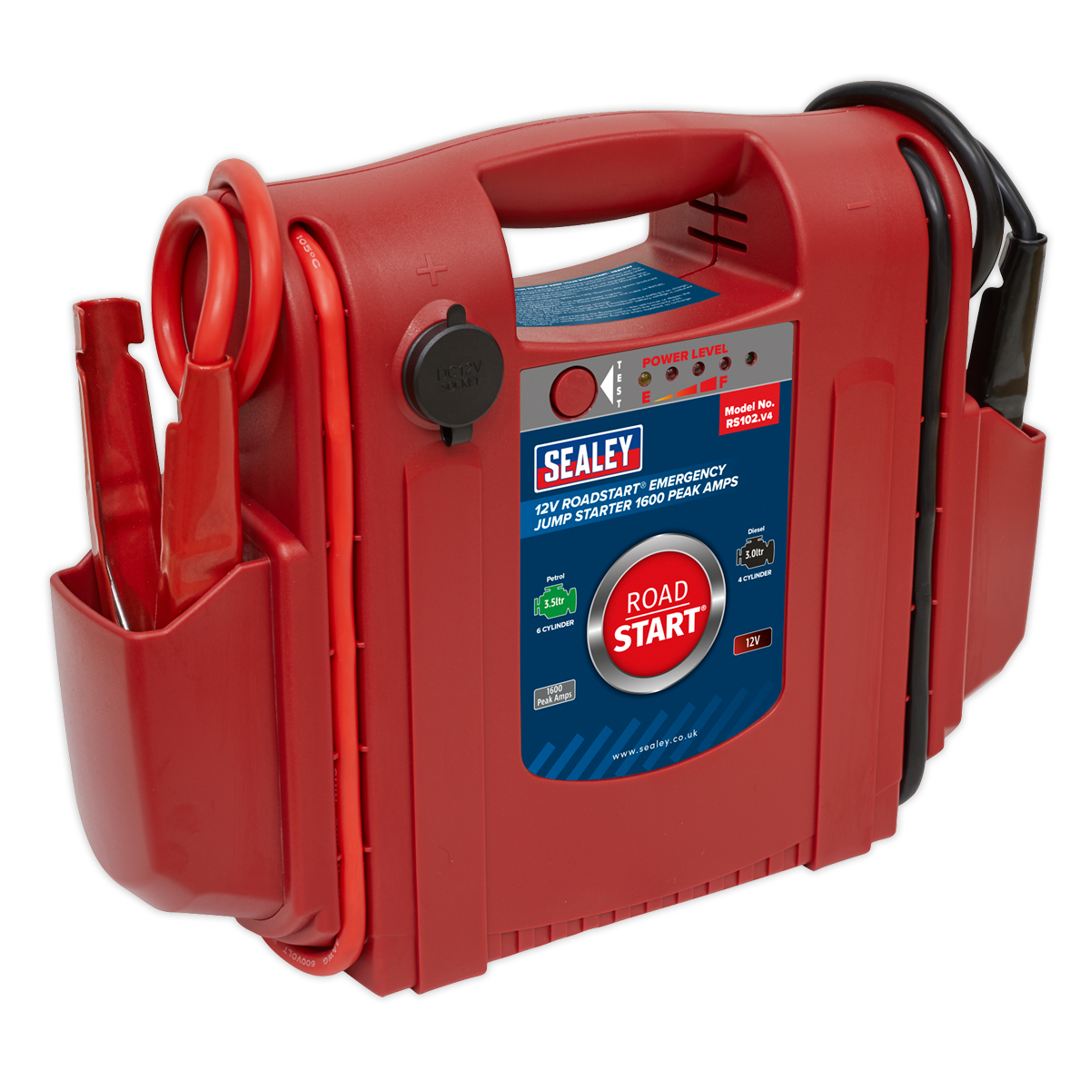 Sealey RoadStart® 12V Emergency Jump Starter 1600 Peak Amps RS102