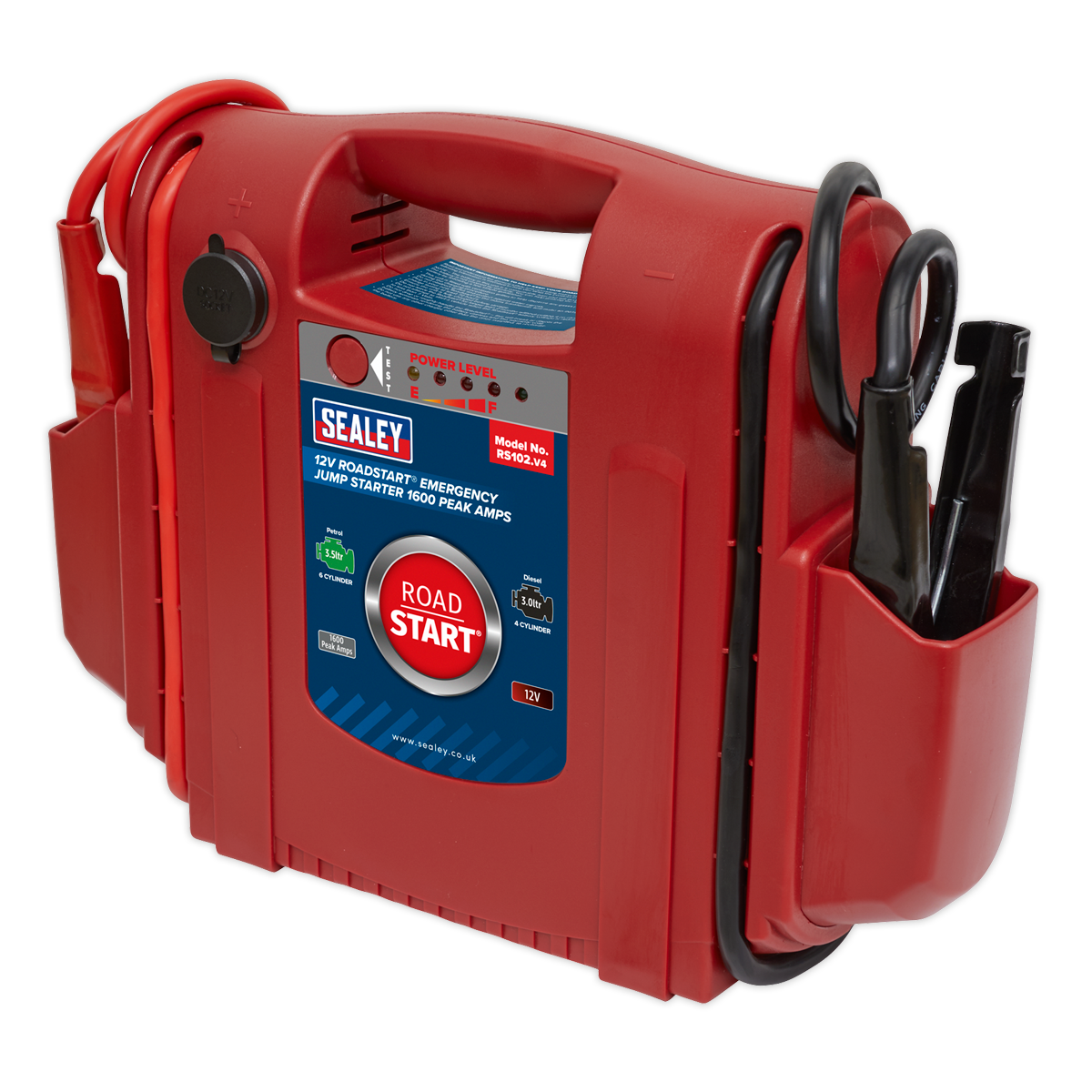 Sealey RoadStart® 12V Emergency Jump Starter 1600 Peak Amps RS102