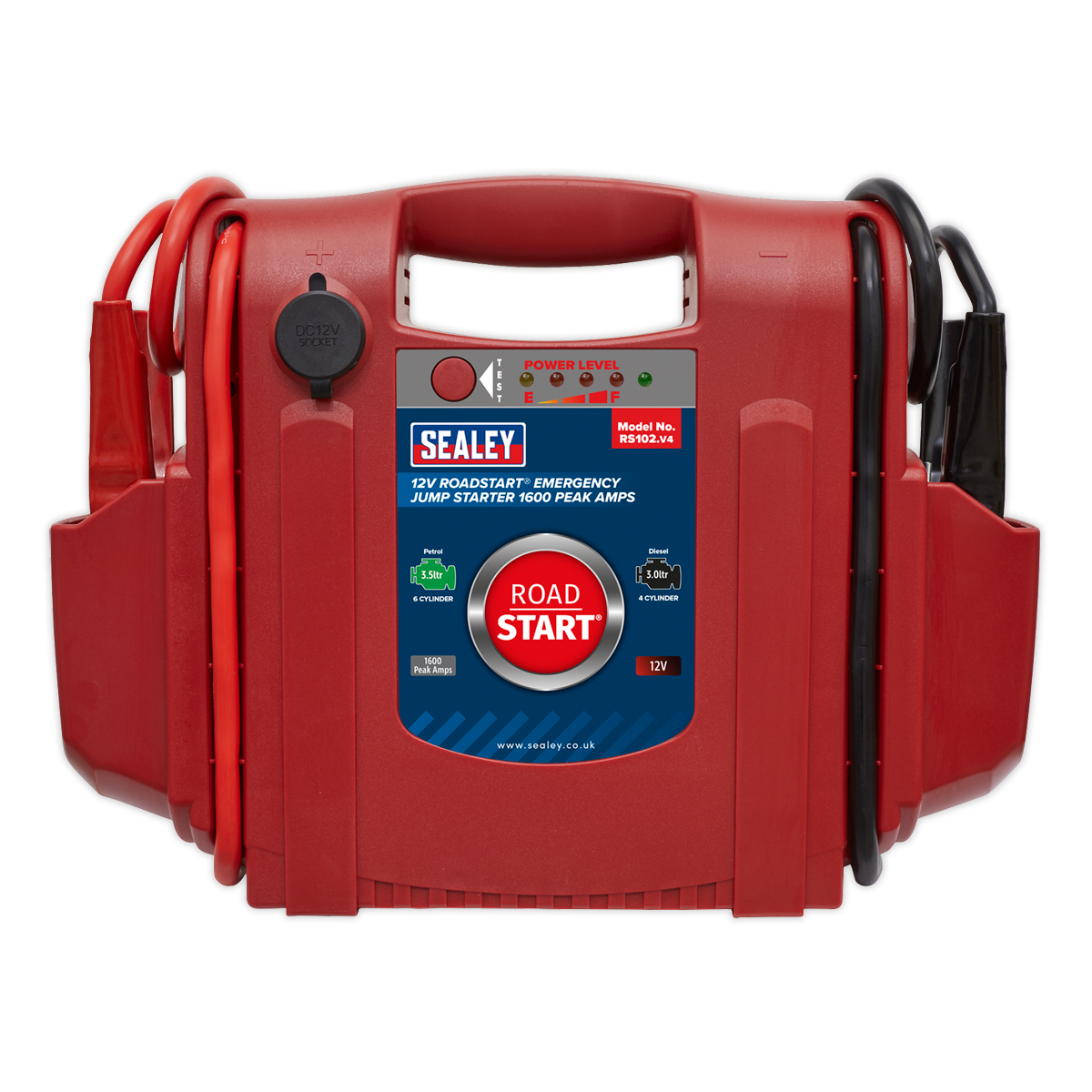 Sealey RoadStart® 12V Emergency Jump Starter 1600 Peak Amps RS102
