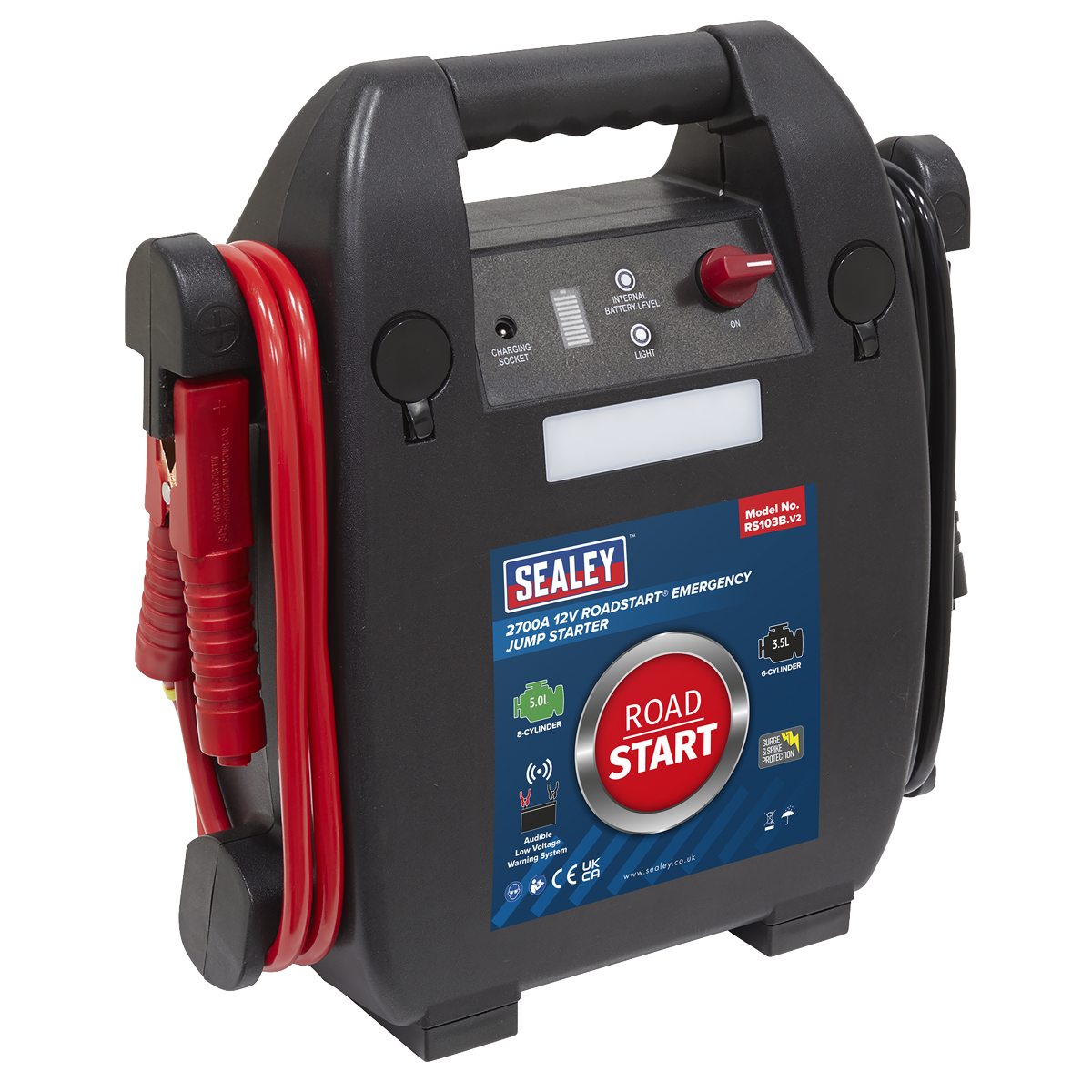 Sealey RoadStart® 12V Emergency Jump Starter 2700 Peak Amps RS103B