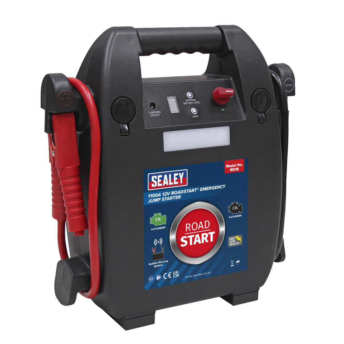 Sealey RoadStart® 12V Emergency 4-Cylinder Jump Starter 2L RS1B