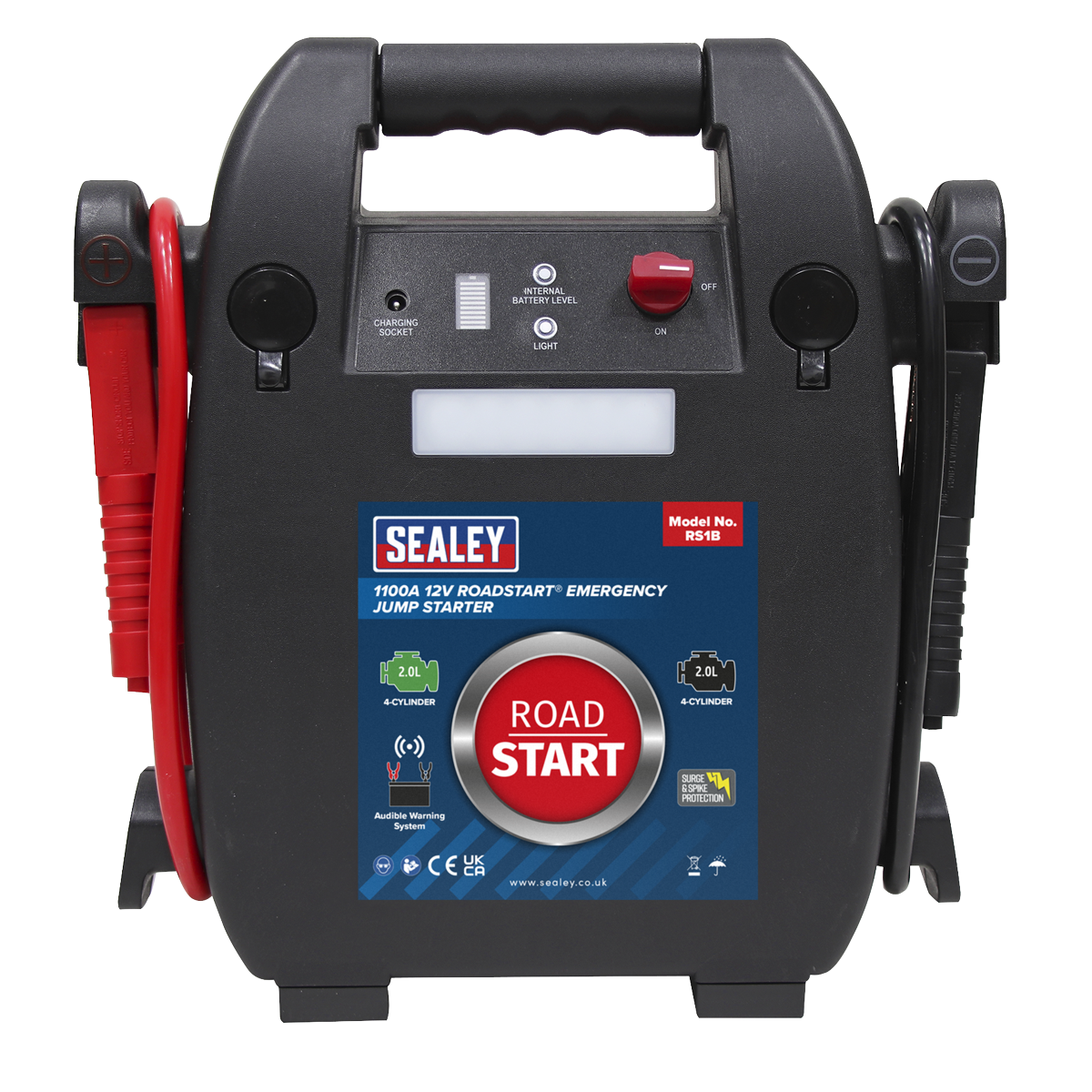 Sealey RoadStart® 12V Emergency 4-Cylinder Jump Starter 2L RS1B