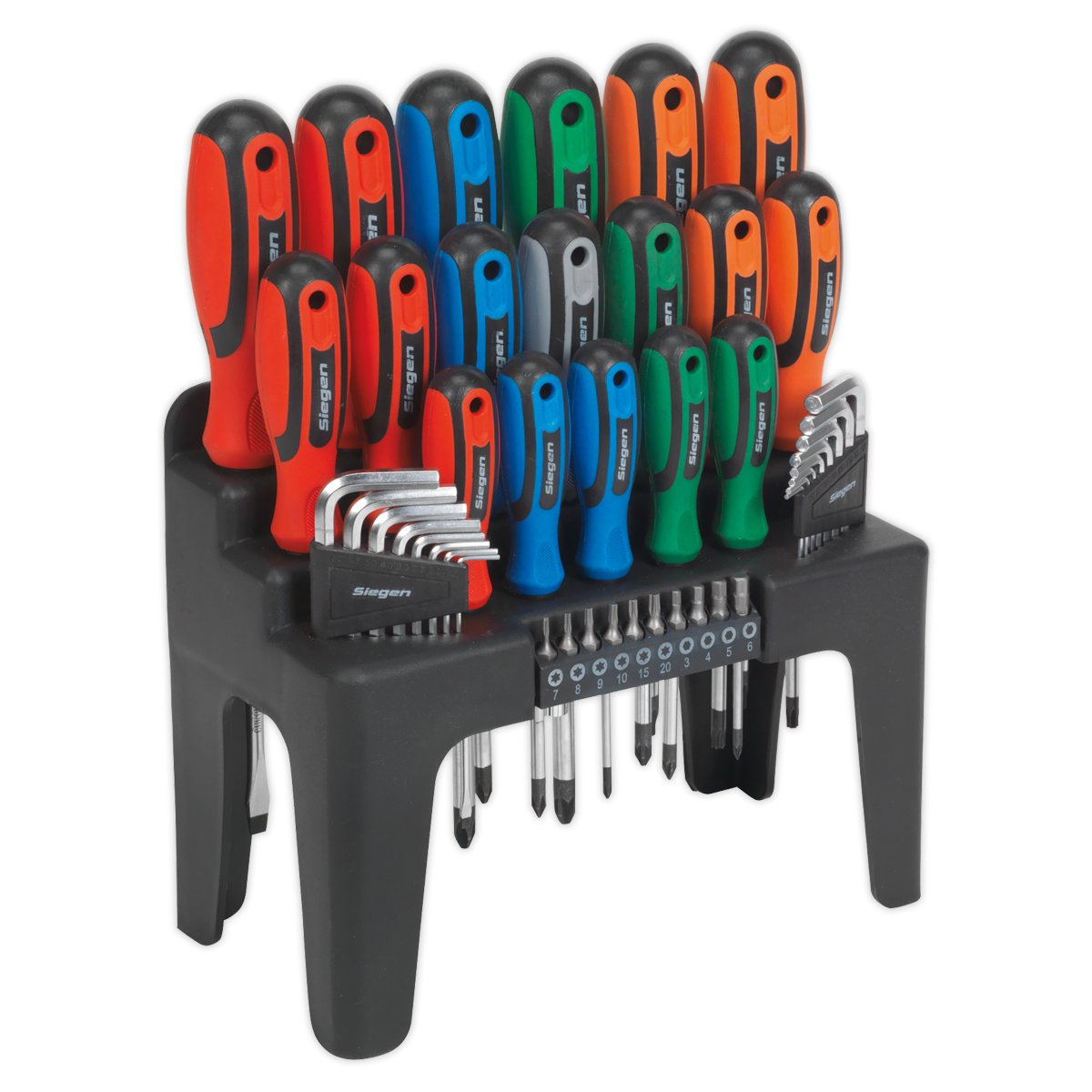 Sealey Siegen Screwdriver, Hex Key & Bit Set 44pc S01090