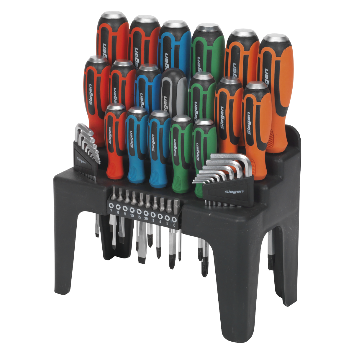 Sealey Siegen Hammer-Thru Screwdriver, Hex Key & Bit Set 44pc S01106