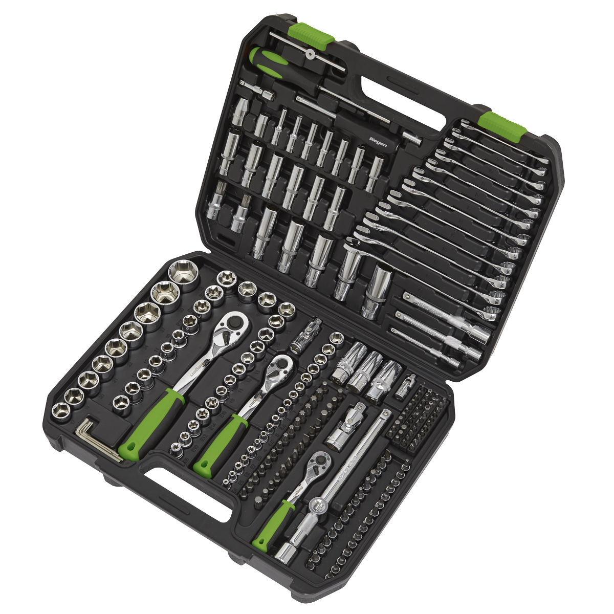 Sealey Siegen Socket Set 1/4", 3/8" & 1/2"Sq Drive 219pc S01212