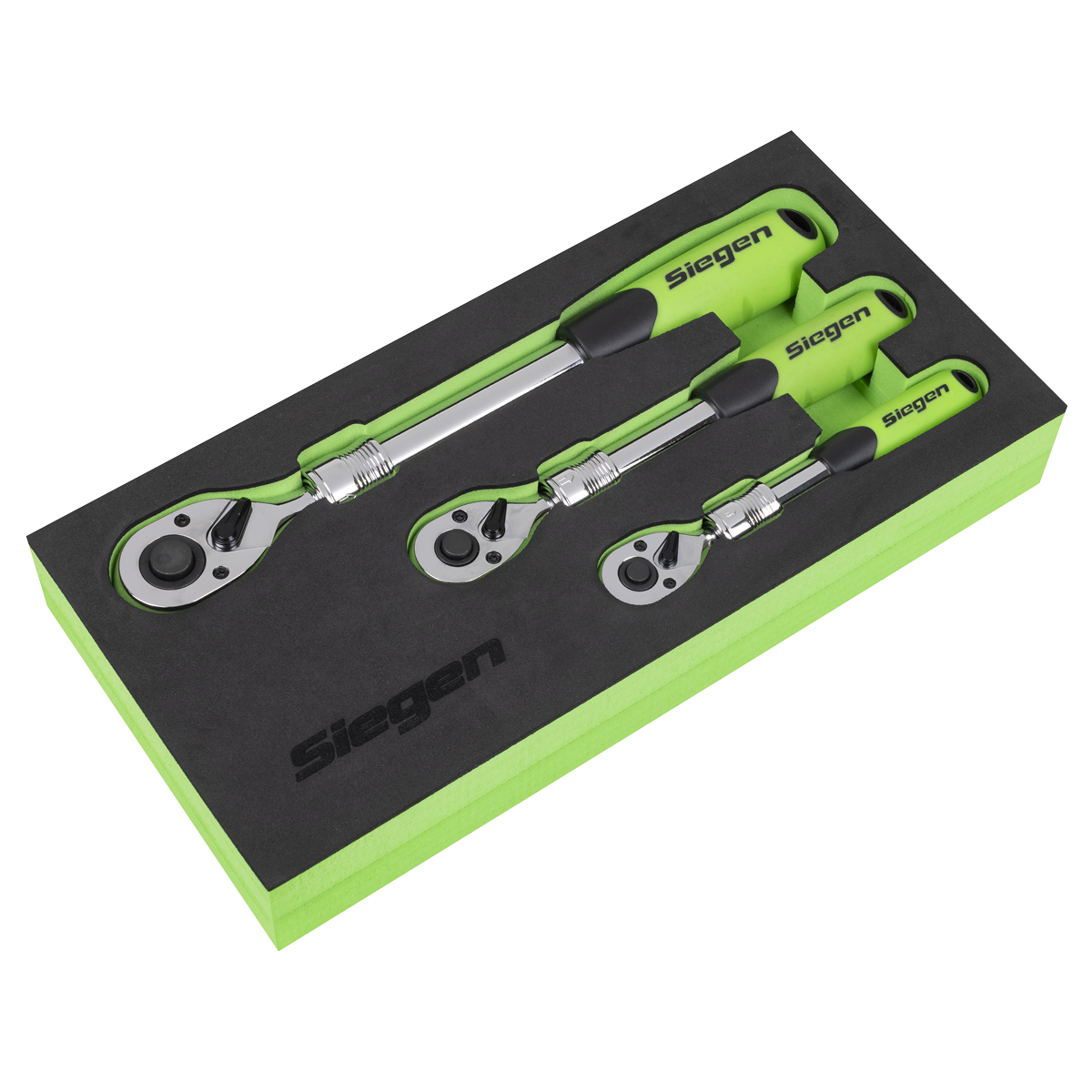 Sealey Siegen Extendable Ratchet Wrench Set 3pc S01285