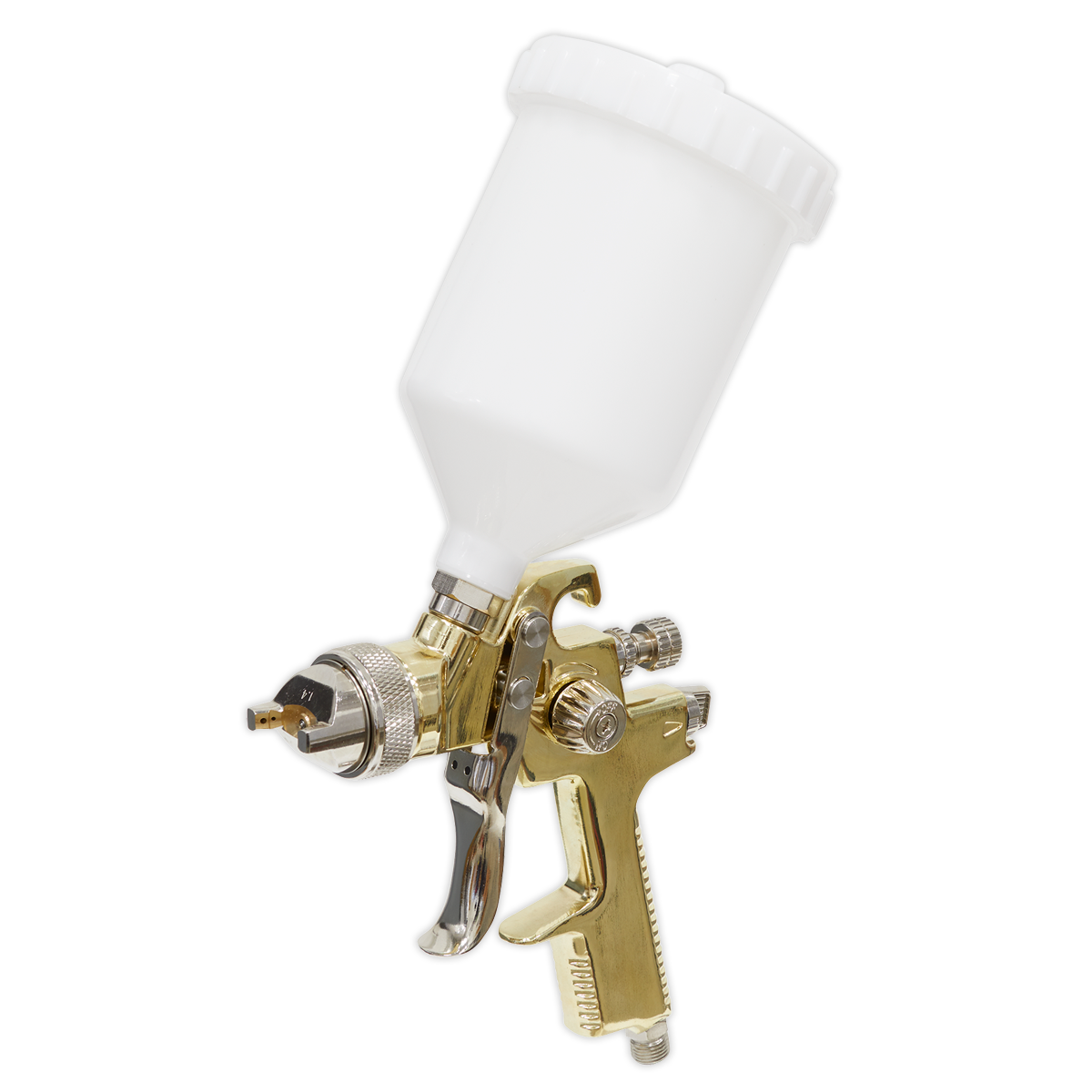 Sealey Gold Series Gravity Feed Spray Gun 1.4mm Set-Up S701G