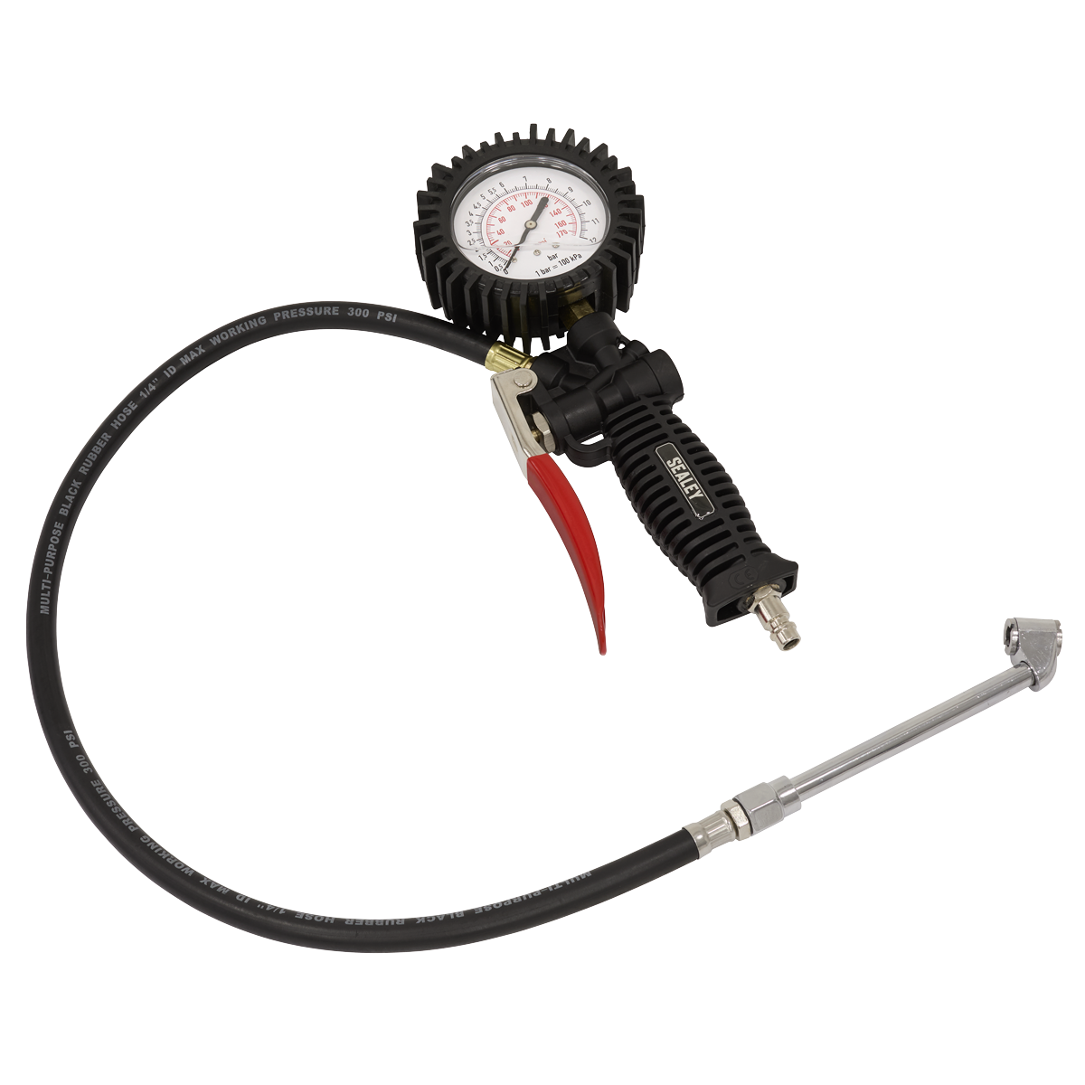 Sealey Tyre Inflator with Push-On Connector SA9314