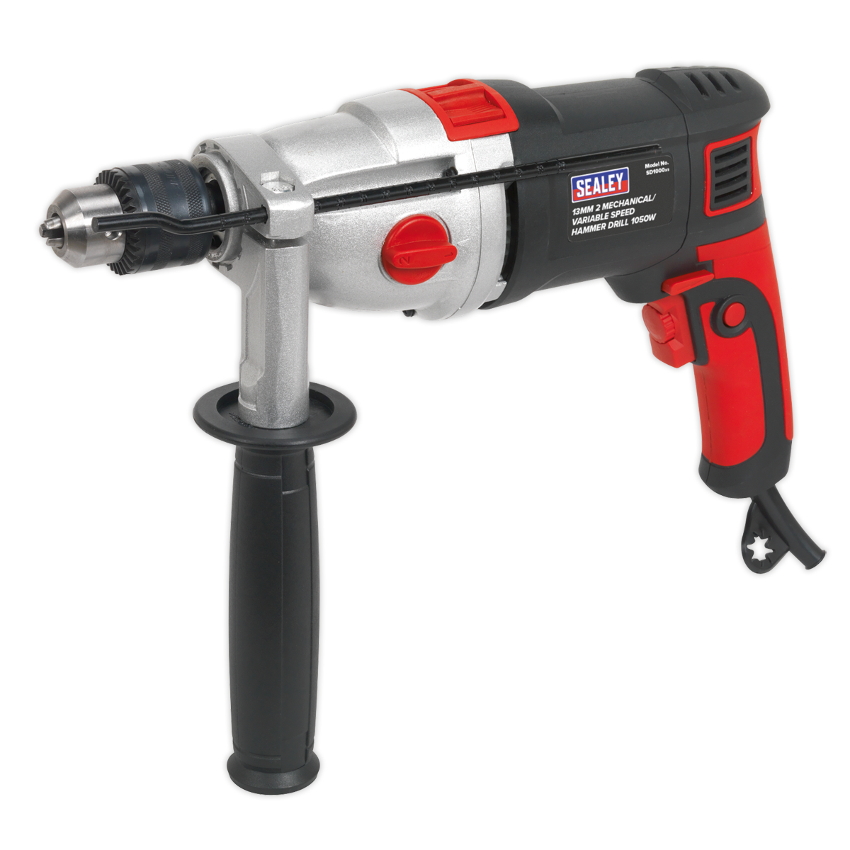 Sealey 13mm 2 Mechanical Plus Variable Speed Hammer Drill 1050W/230V SD1000