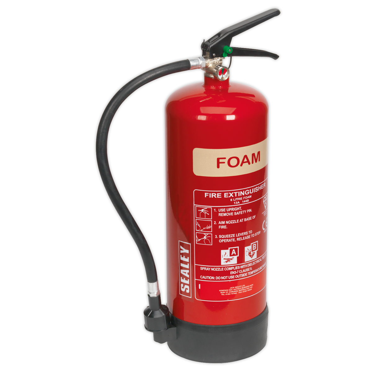 Sealey Foam Fire Extinguisher 6L SFE06