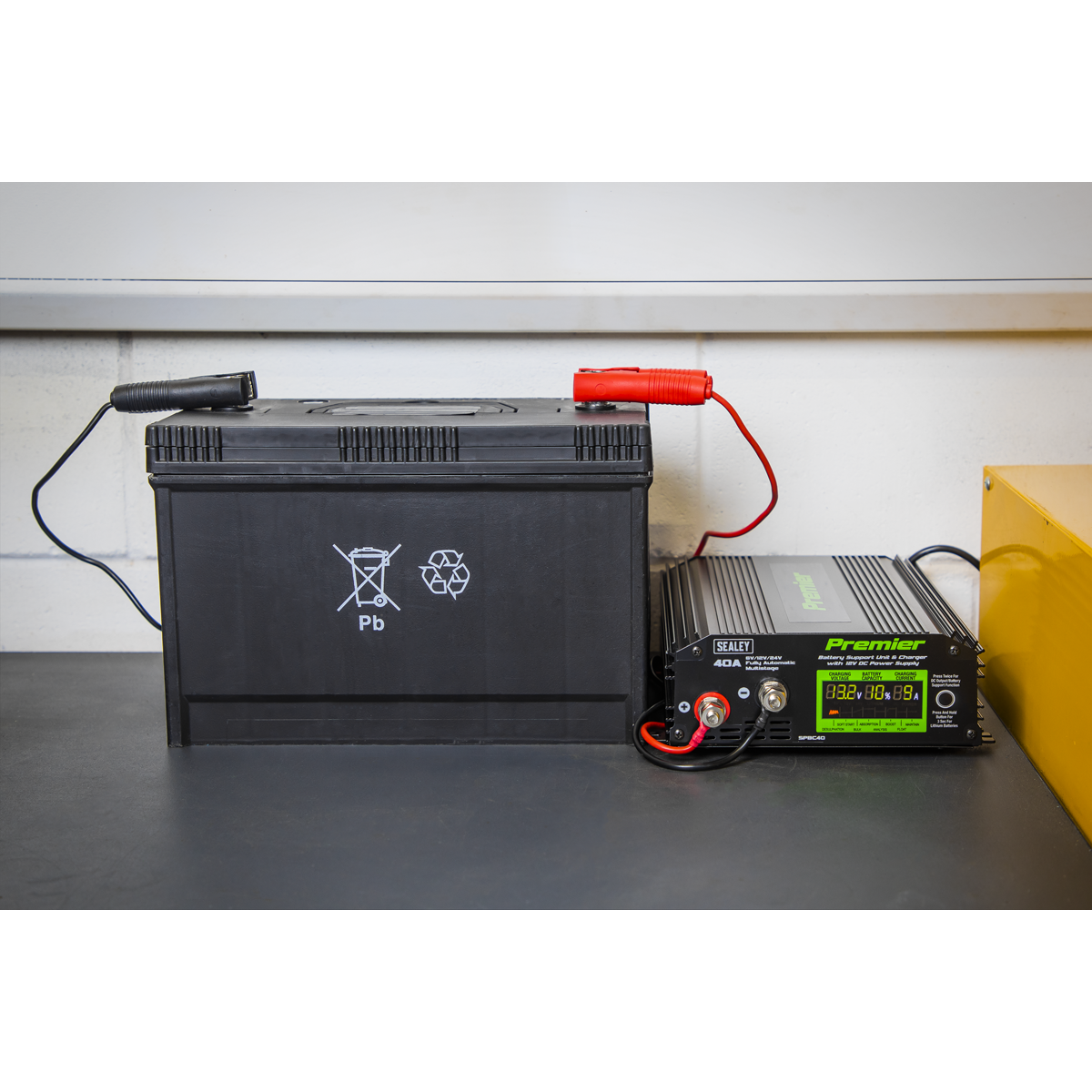 Sealey Premier Battery Support Unit Charger & Maintainer 40A SPBC40