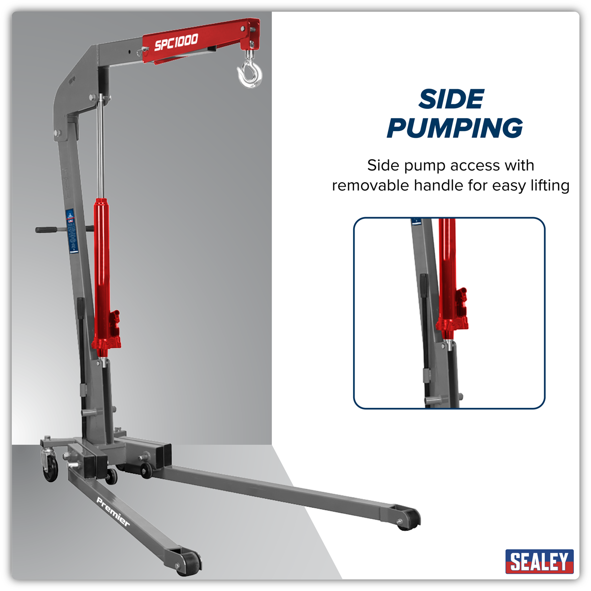 Sealey Folding Engine Crane 1 Tonne SPC1000