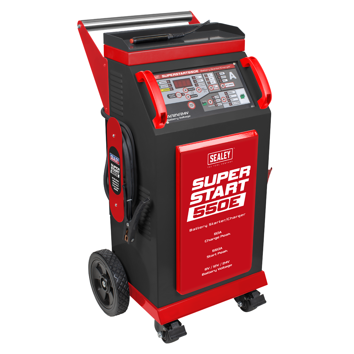 Sealey 6/12/24V Battery Starter/Charger 550A SUPERSTART550E
