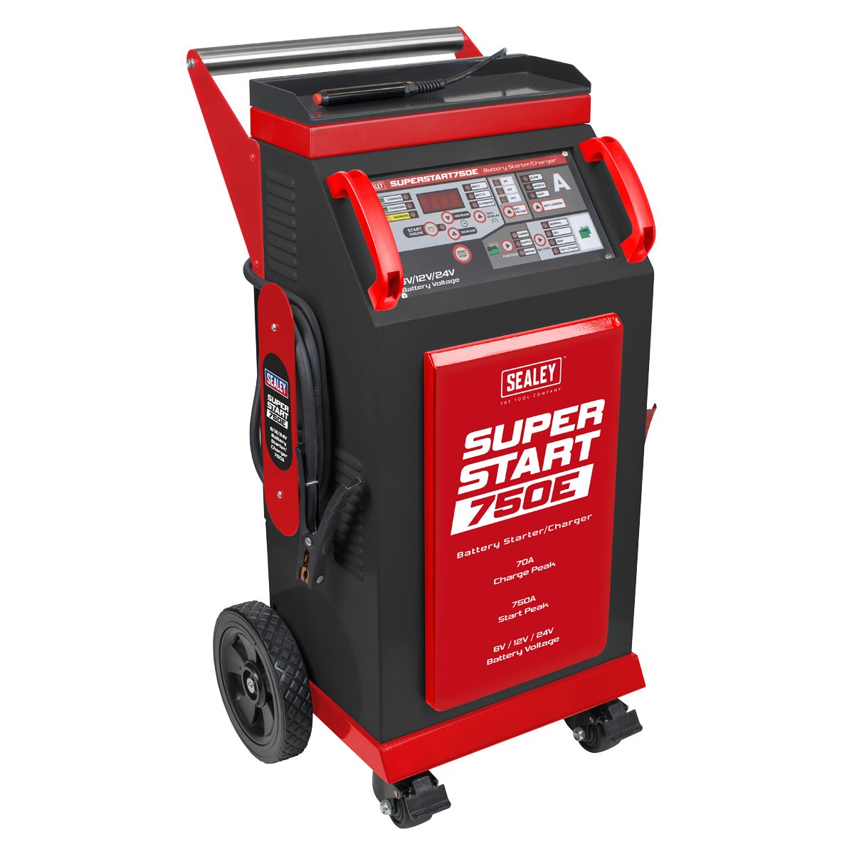 Sealey 6/12/24V Battery Starter/Charger 750A SUPERSTART750E