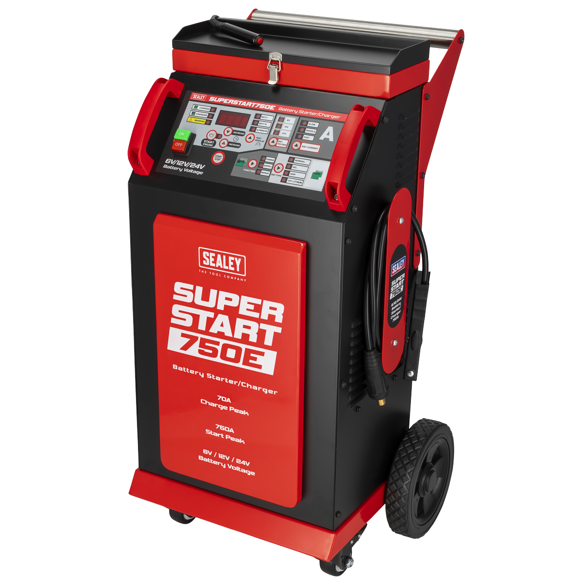 Sealey 6/12/24V Battery Starter/Charger 750A SUPERSTART750E