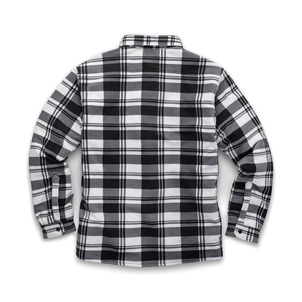 Scruffs Worker Padded Checked Shirt Black/White