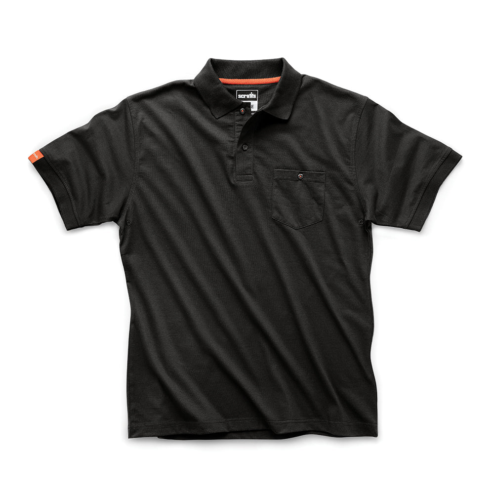 Scruffs Eco Worker Polo Black