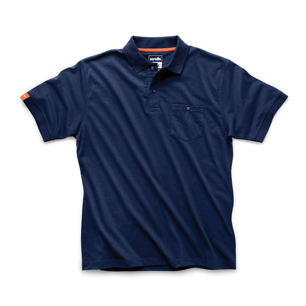 Scruffs Eco Worker Polo Navy