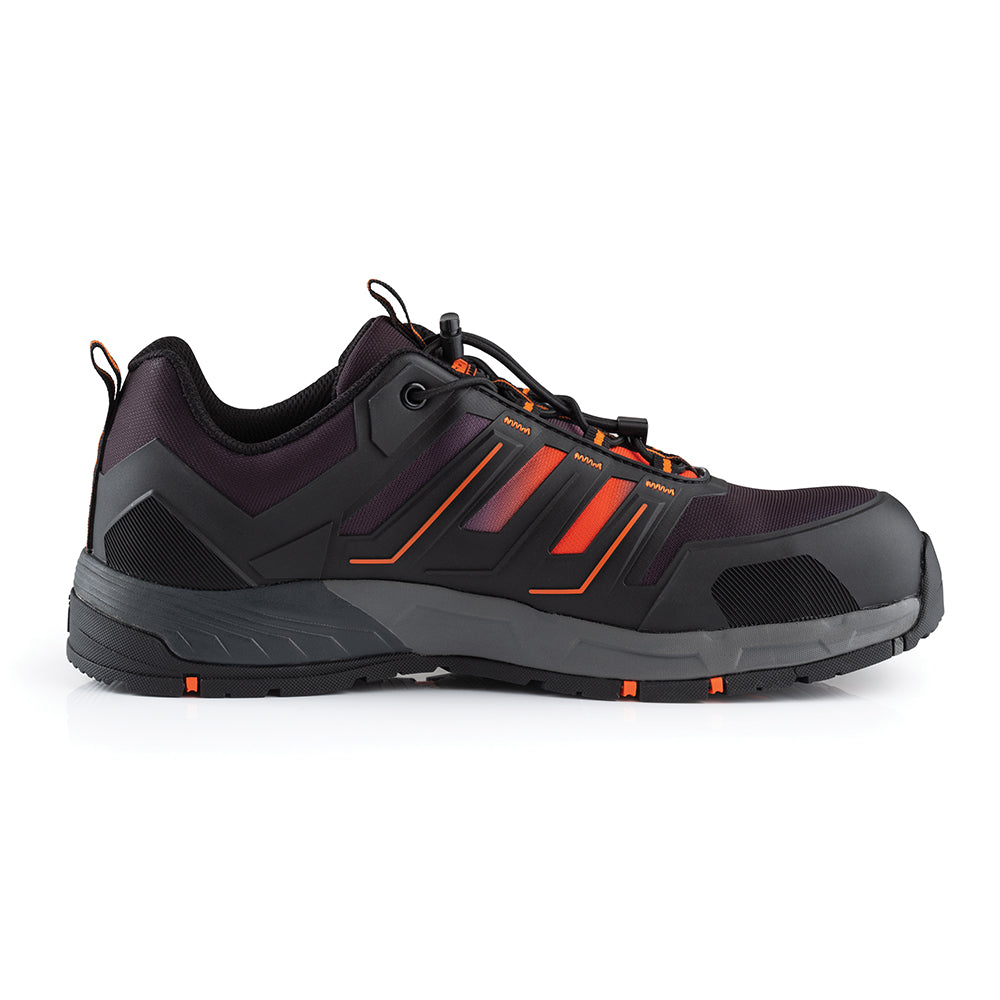 Scruffs Air Safety Trainer Black/Orange