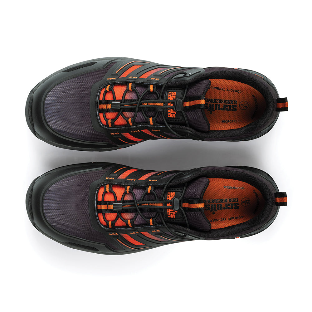 Scruffs Air Safety Trainer Black/Orange