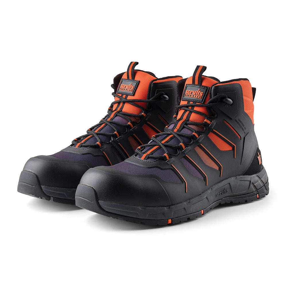 Scruffs Glide Safety Boot Black / Orange