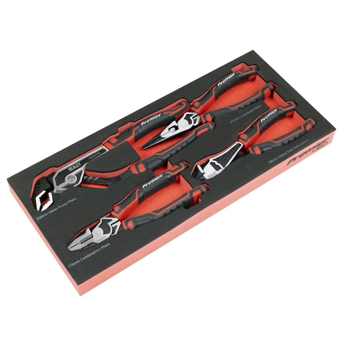Sealey Premier Pliers Set with Tool Tray 4pc TBT56