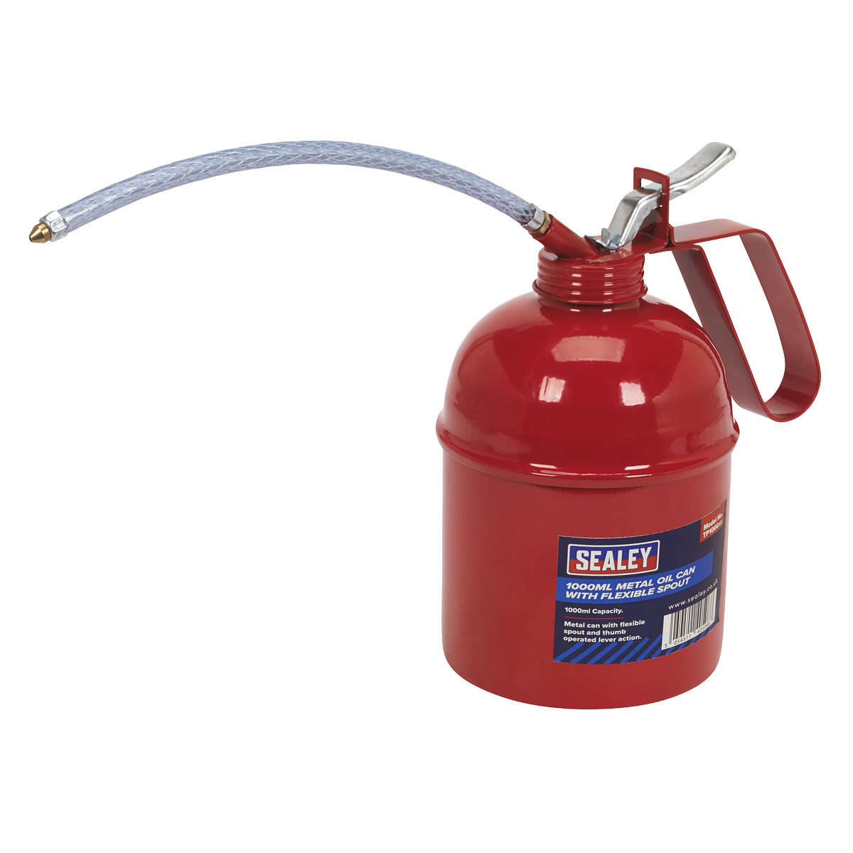 Sealey Metal Oil Can with Flexible Spout 1000ml TP1000