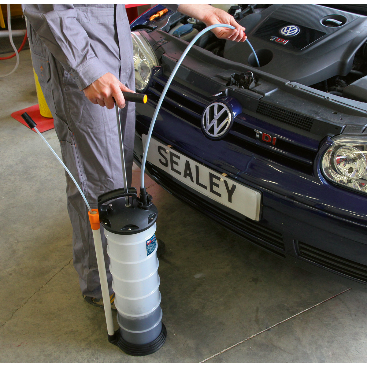 Sealey Manual Vacuum Oil & Fluid Extractor Pump 6.5L TP69