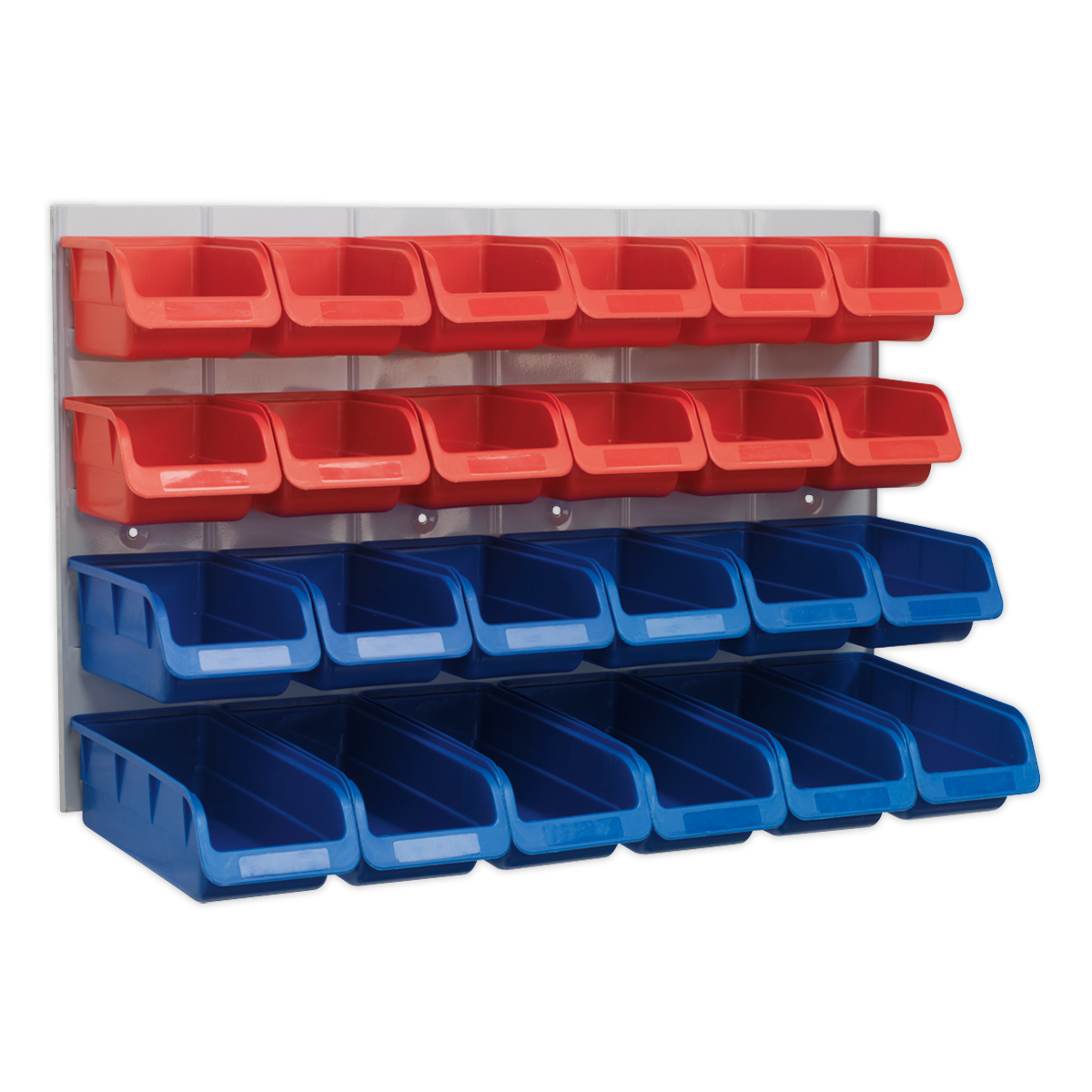 Sealey Bin & Panel Combination 24 Bins - Red/Blue TPS132