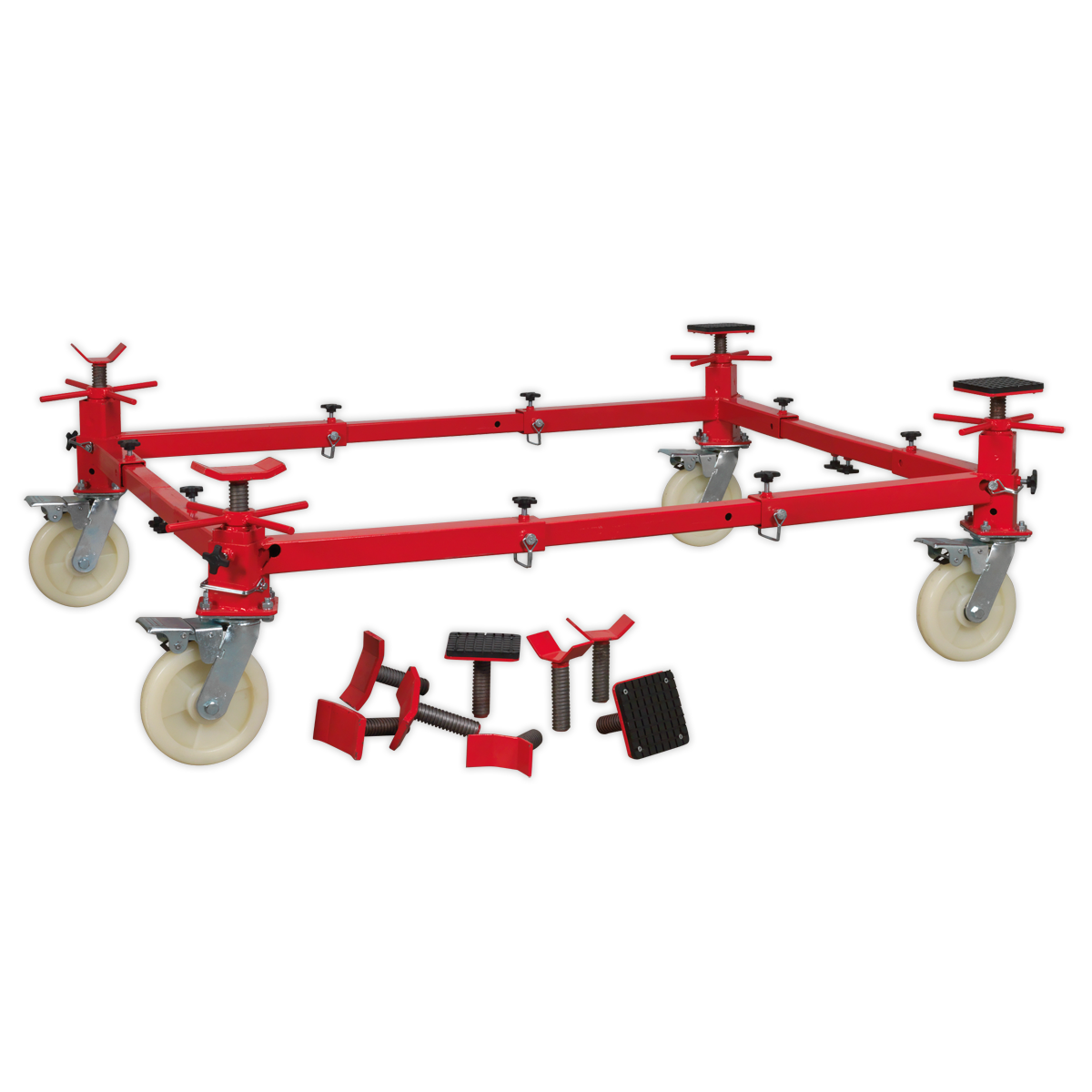 Sealey Adjustable 4-Post Vehicle Moving Dolly 900kg Capacity VMD002