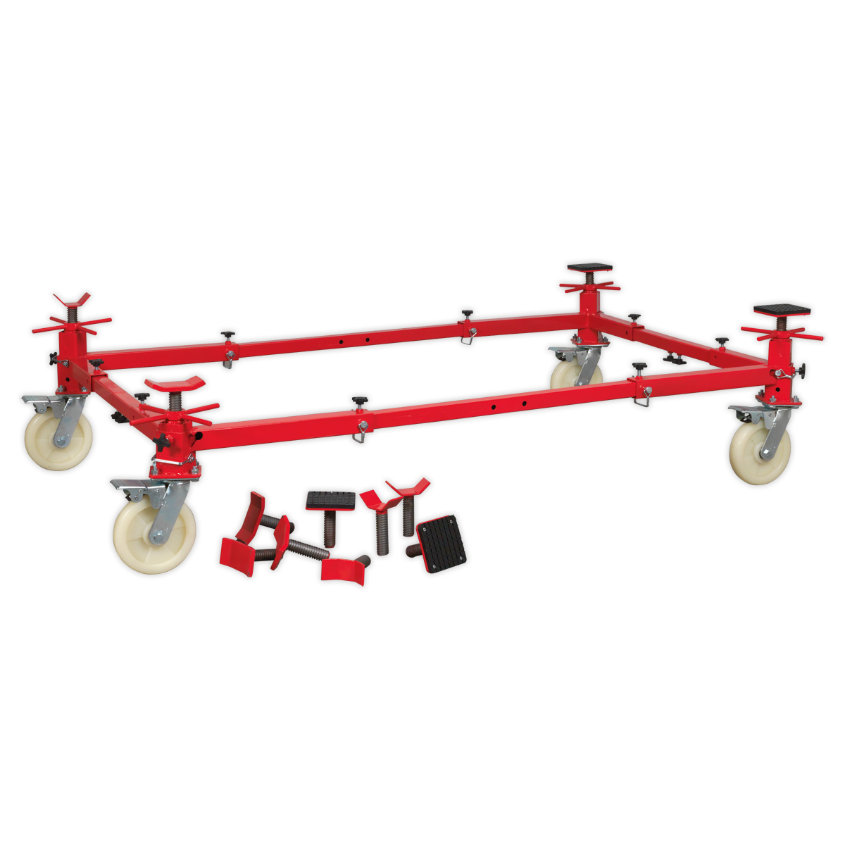 Sealey Adjustable 4-Post Vehicle Moving Dolly 900kg Capacity VMD002