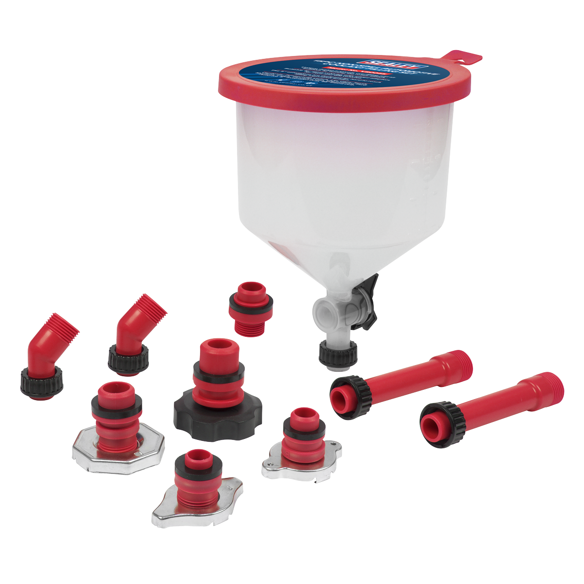 Sealey Non-Spill Automotive Coolant Filling Set 15pc VS0045