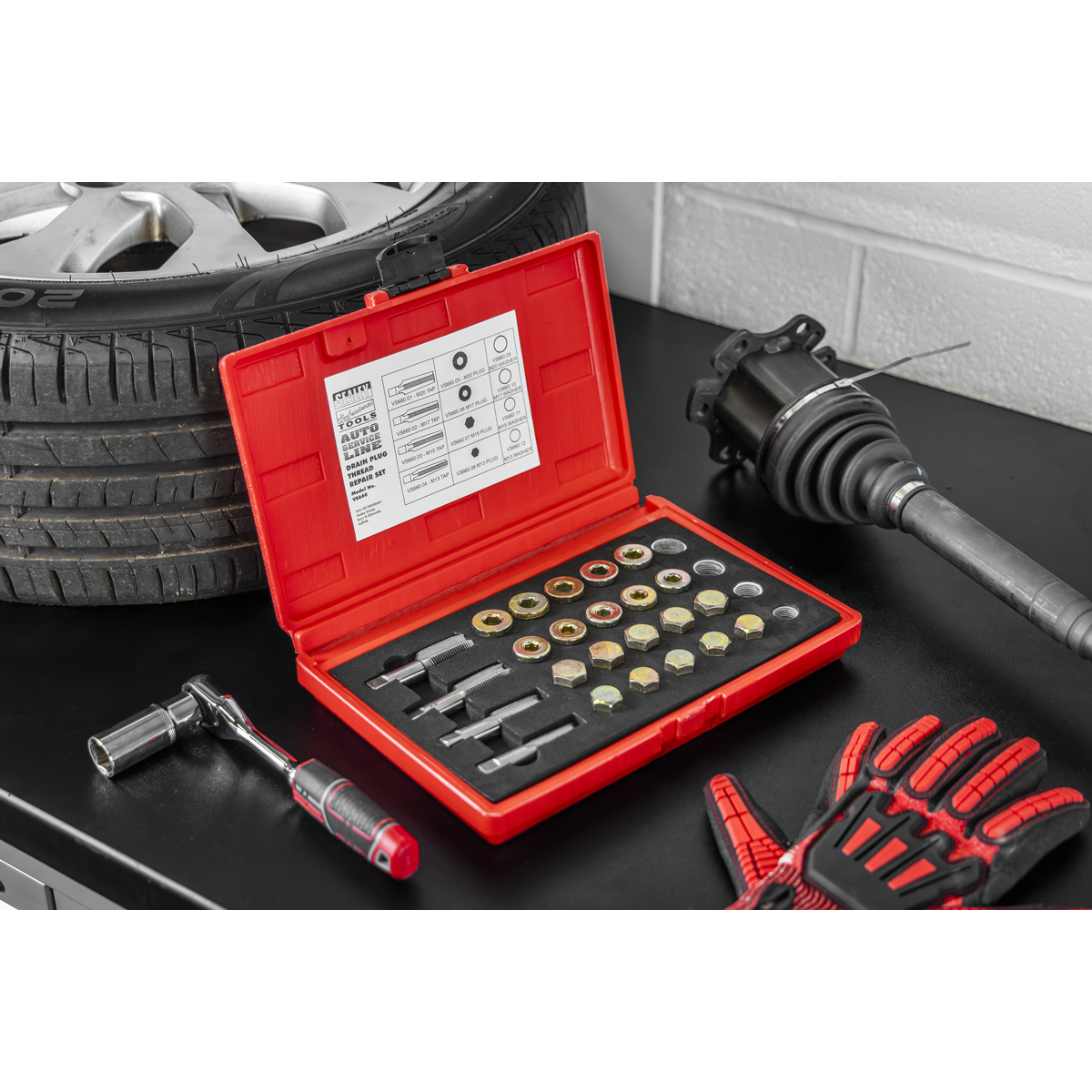 Sealey Drain Plug Thread Repair Set VS660