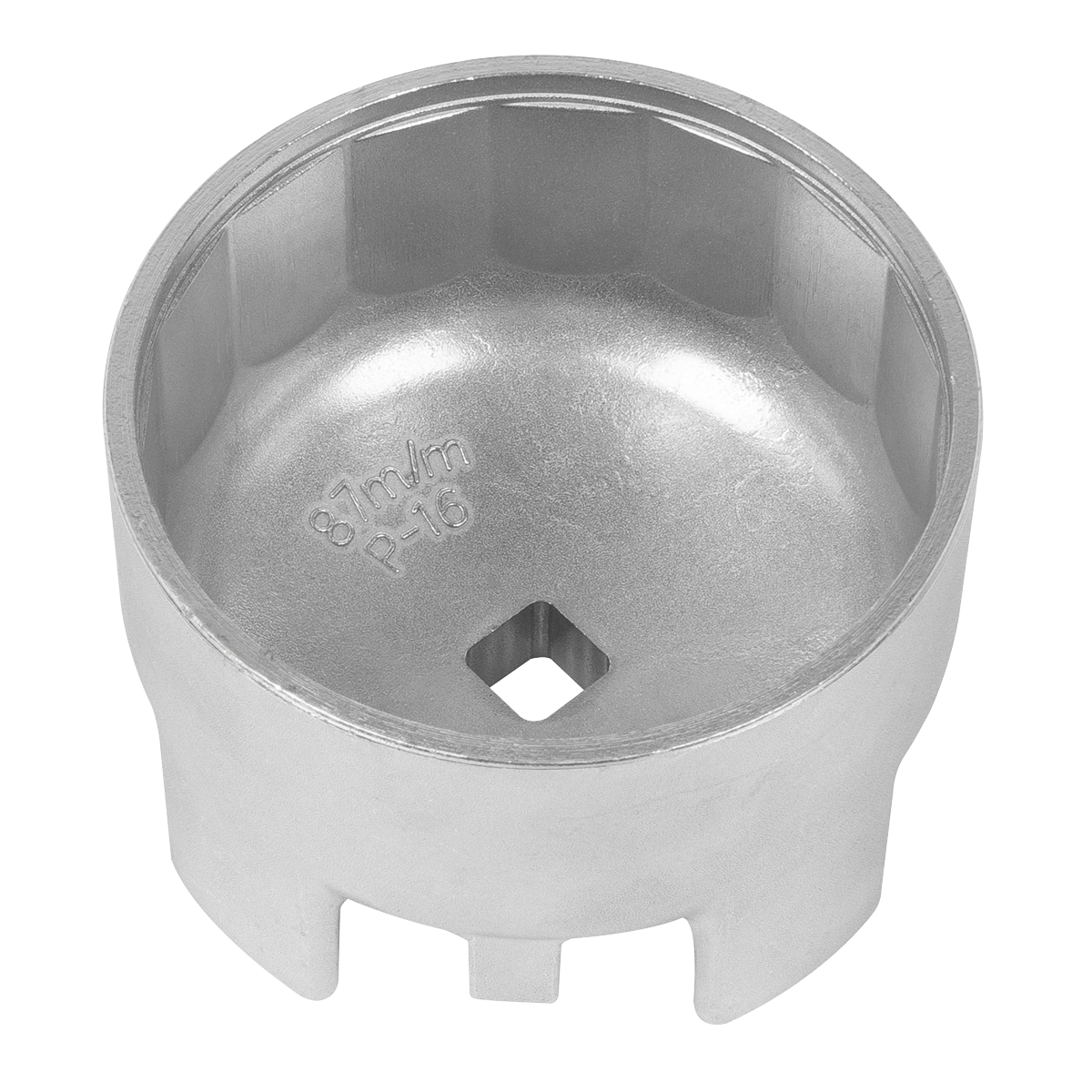 Sealey Oil Filter Cap Wrench for Volvo 87mm x 16 Flutes VS7114