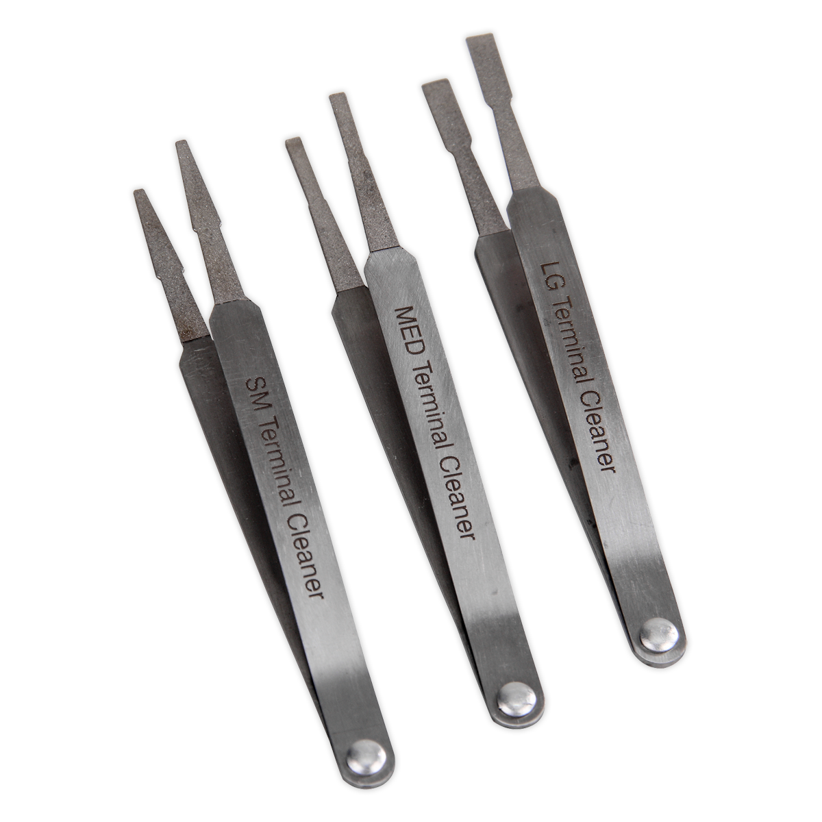 Sealey Diamond Grip Terminal Cleaner Set 3pc VS9202
