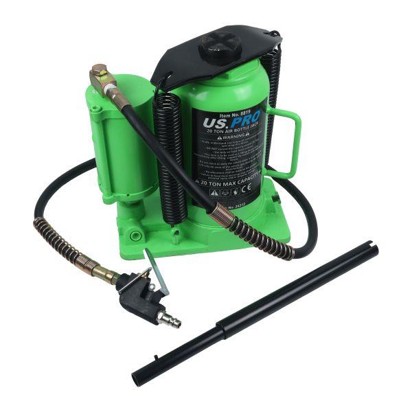 US PRO Tools 20 Ton Air Bottle Jack Pneumatic with Manual Override 8819