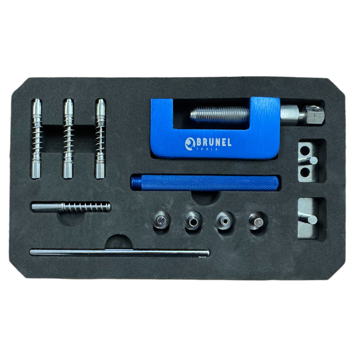BRUNEL Tools Chain Breaker and Riveting Tool Set 420 428 520 525 Chain Repair Kit BR4000