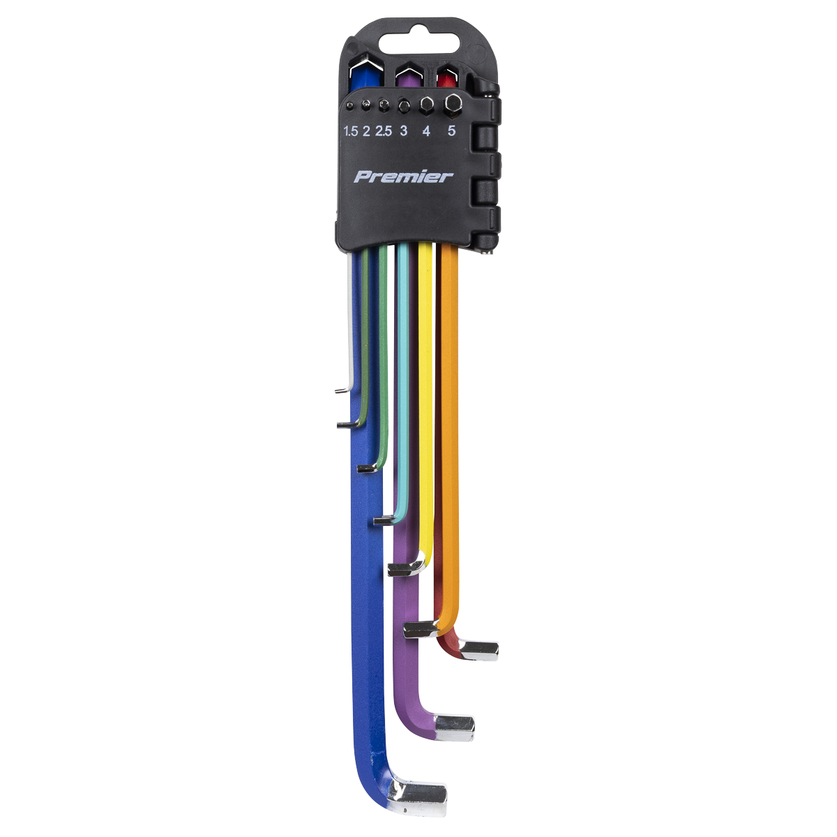 Sealey Premier Extra-Long Stubby Element Hex Key Set 9pc AK71740