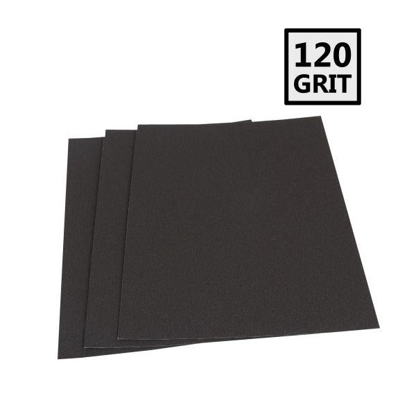 VEWERK 50 Sheet Abrasive Cloth Sheets 120 Grit 230 x 280mm 9218