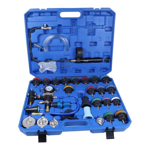 US PRO Tools 34pc Coolant System Pressure Tester and Refill Kit Radiator Caps 5261