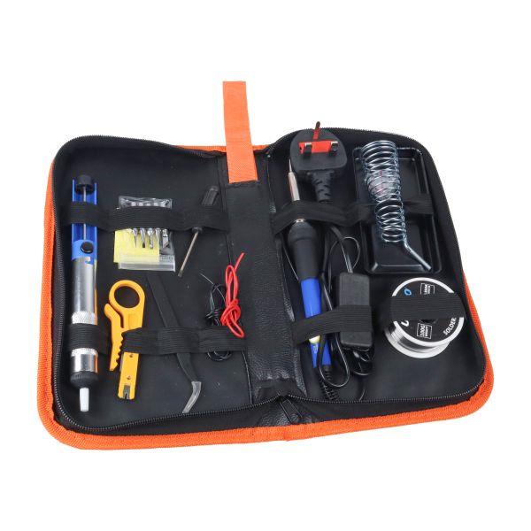 US PRO Tools 60W Variable Heat Soldering Iron Kit 200-450°C with Accessories 7404