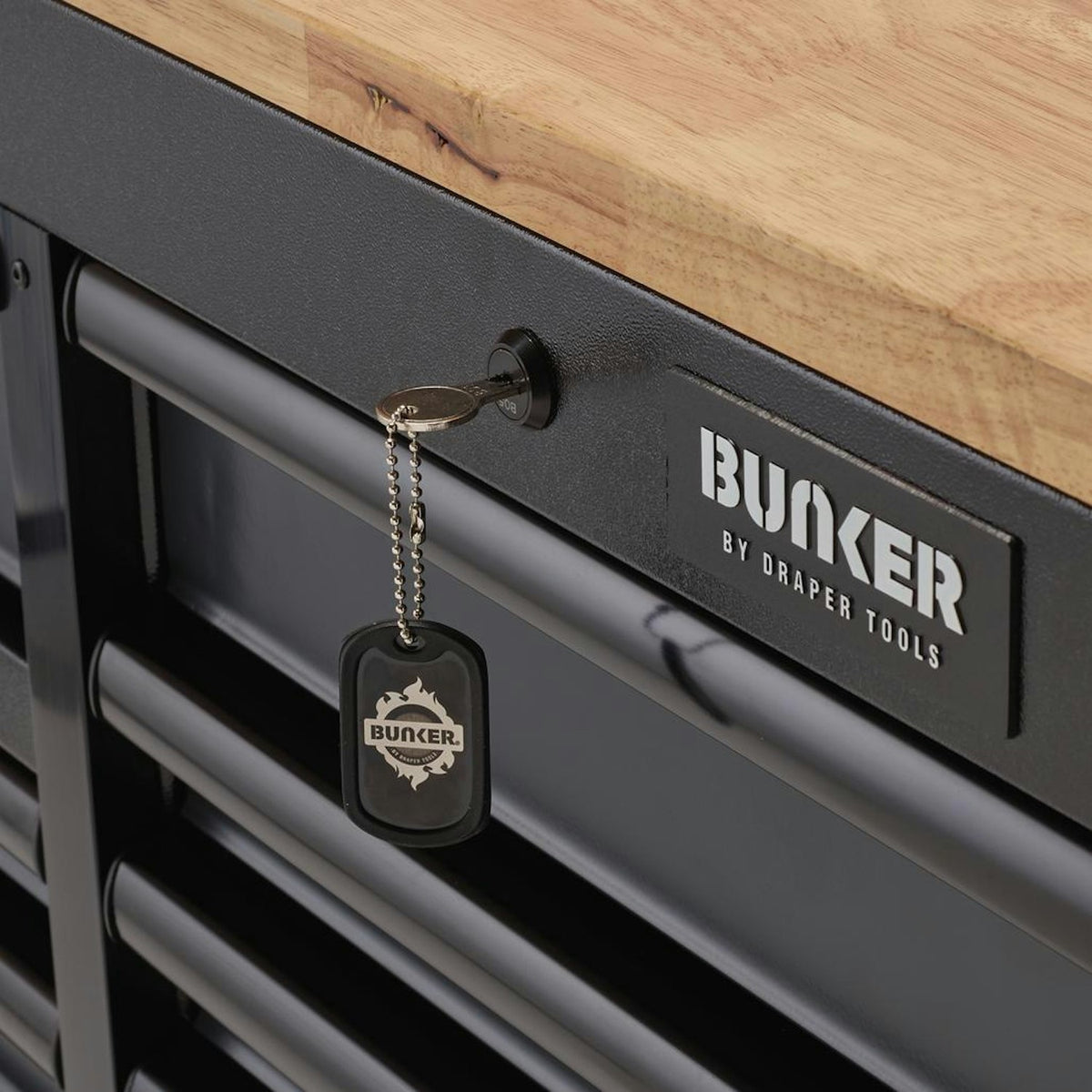 BUNKER 15 Drawer Workbench Roller Tool Cabinet, 72", Grey 27242 - image 11