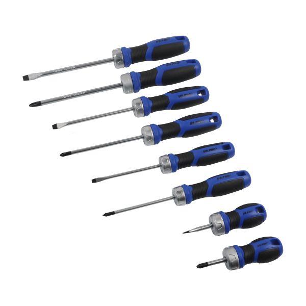 US PRO Tools 8PC Ratchet Screwdriver Set Philips and Slotted 4617