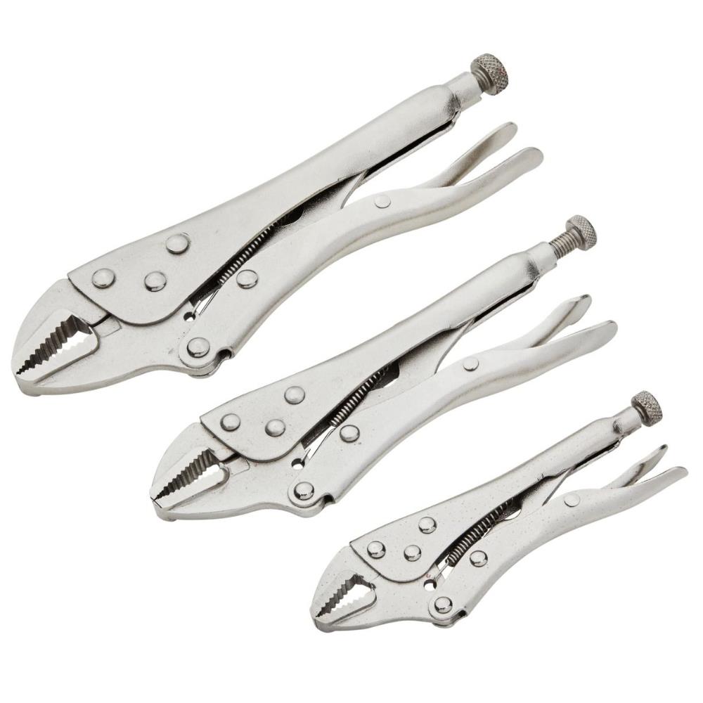 BlueSpot 3pc Locking Mole Grip Vice Plier Set Adjustable Pliers 5" 7" 10" 06520